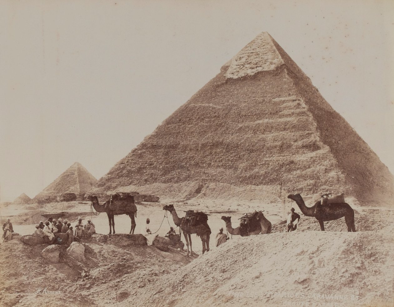 Piramida, Egipt, 1893 autorstwa English Photographer