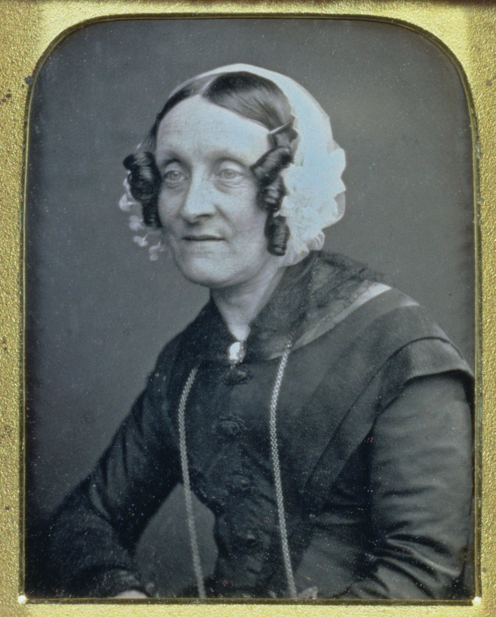 Sarah Faraday, żona Michaela Faradaya (1791-1867) 1840-50 (dagerotyp) autorstwa English Photographer