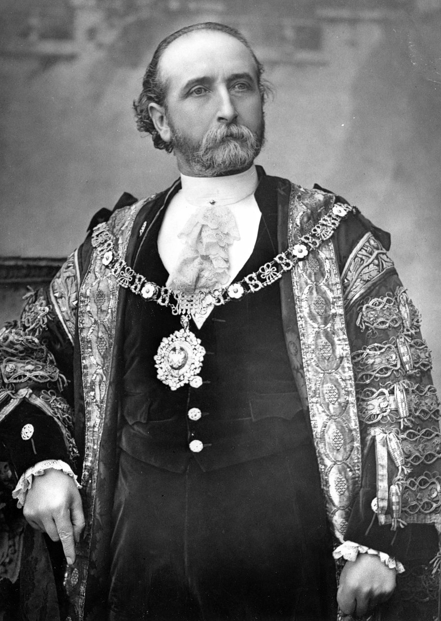 Sir James Whitehead, Lord Mayor of London, ok. 1888-9 autorstwa English Photographer