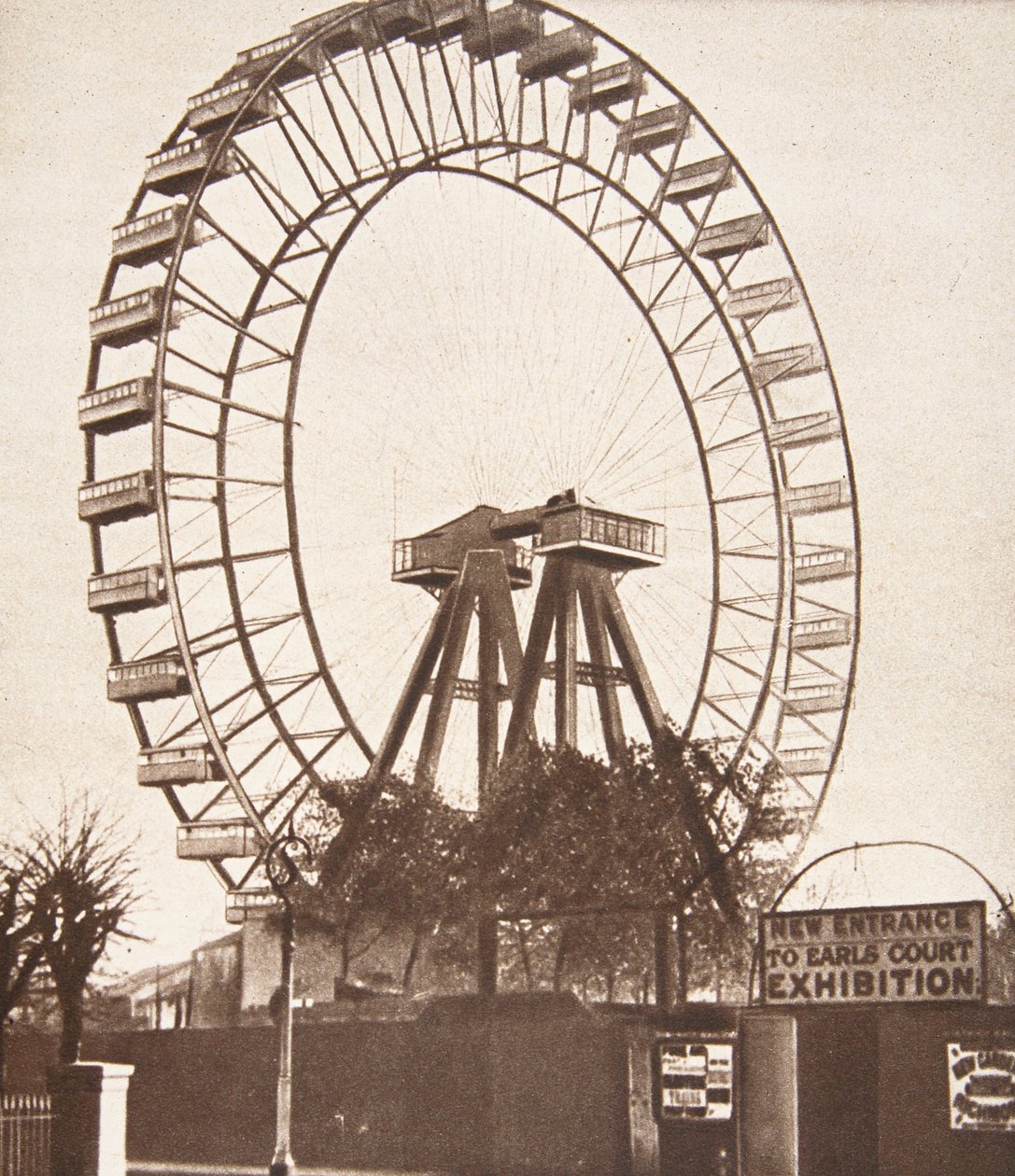 Wielkie Koło, Earls Court, ok. 1900 autorstwa English Photographer