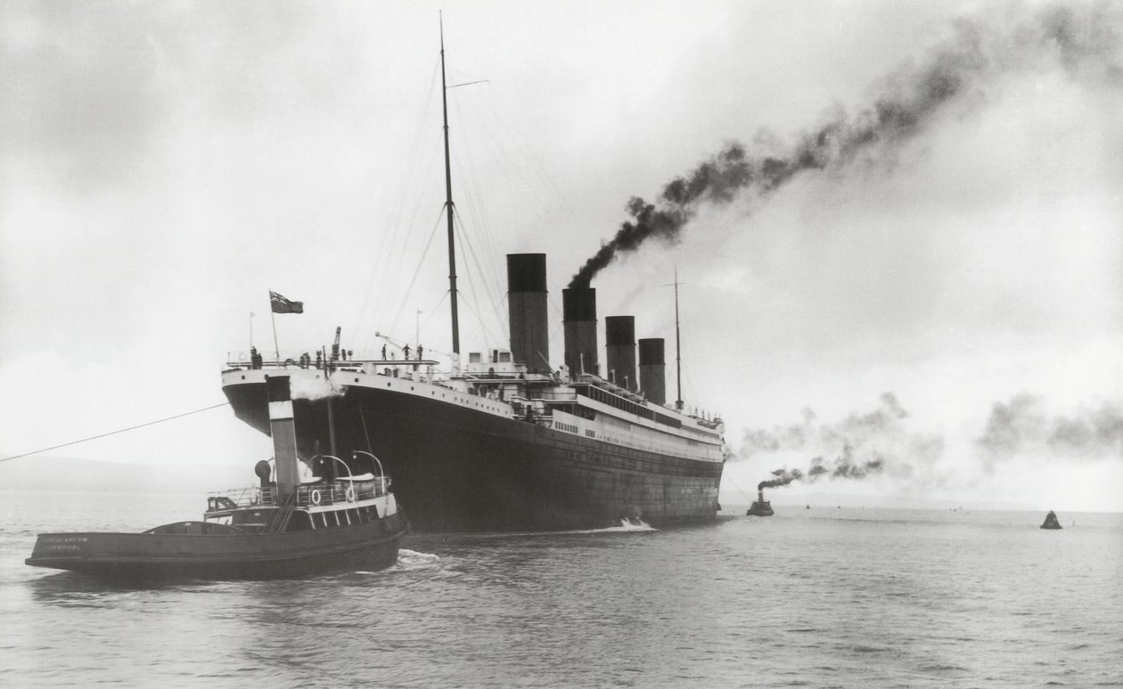 Titanic gotowy do dziewiczego rejsu, 02 kwietnia 1912 autorstwa English Photographer