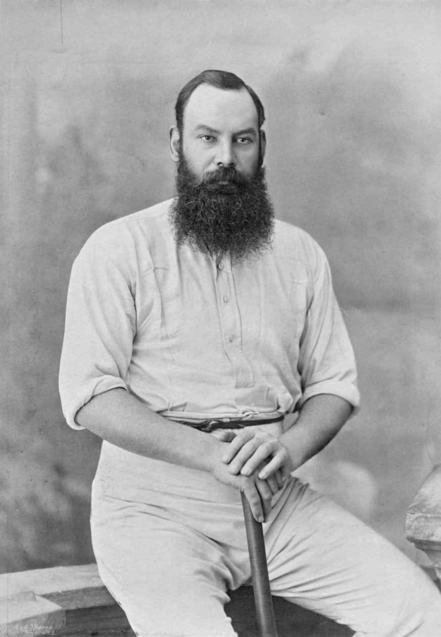 WG Grace, z Famous Cricketers and Cricket Grounds, opublikowane przez Hudson i Kearns, 1895 autorstwa English Photographer