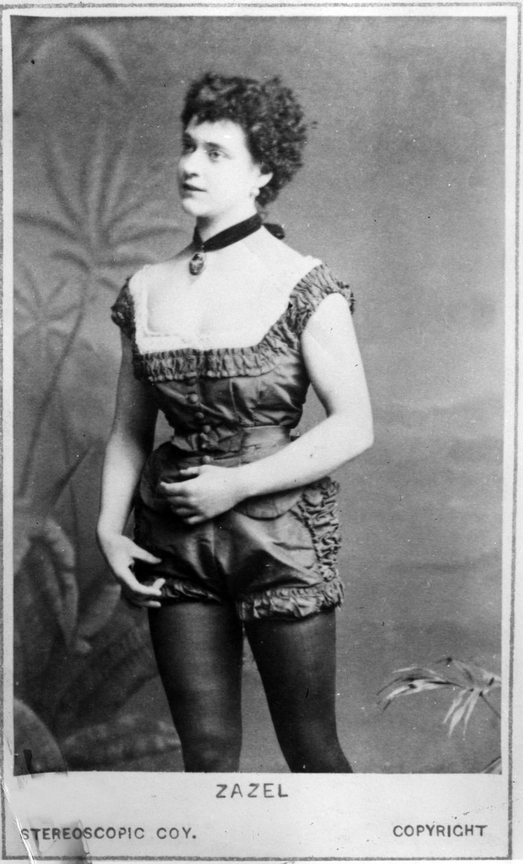 Zazel, ok.1877 (druk albumowy) autorstwa English Photographer