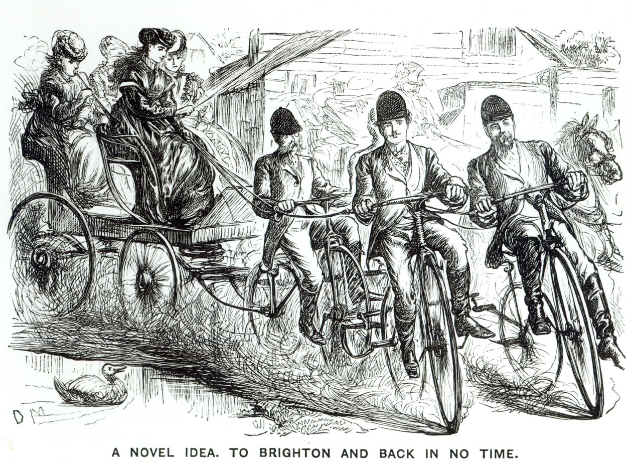 Nowy sposób podróżowania do Brighton, 1864 r. autorstwa English School