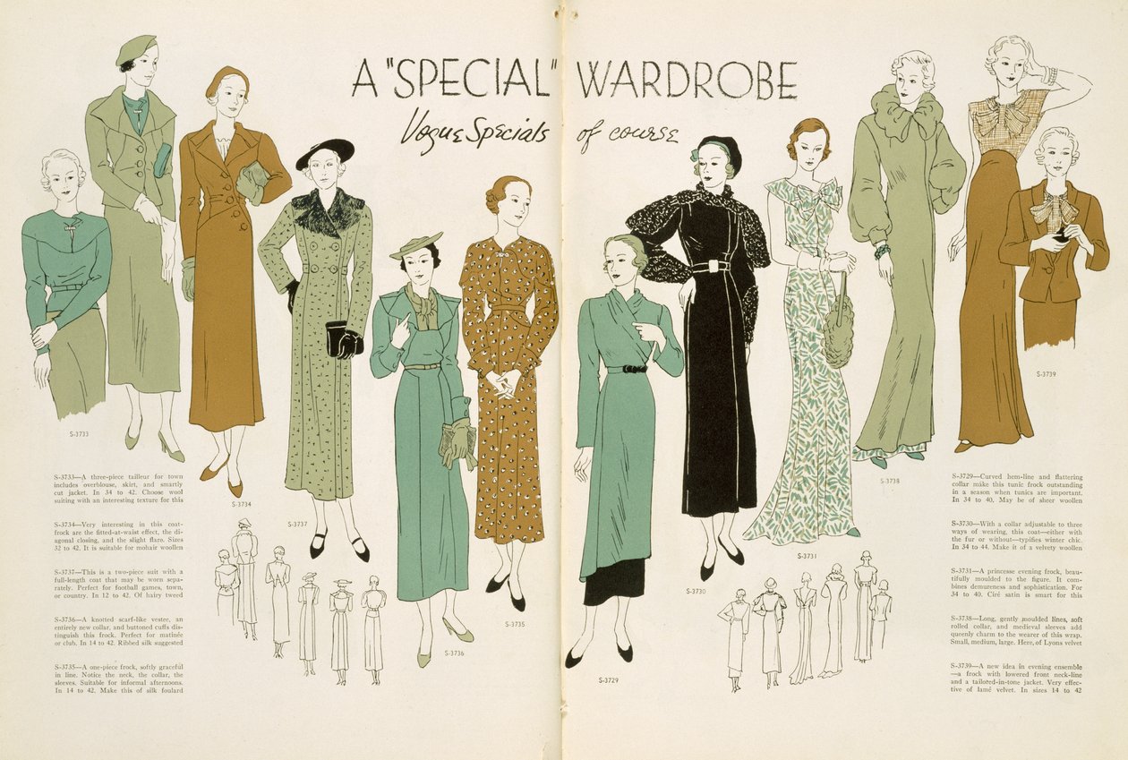 Specjalna szafa z „Wzornictwa mody” ok. 1930 r. autorstwa English School
