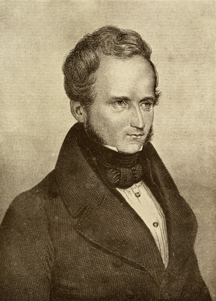 Alfred de Vigny (1791-1863) autorstwa English School