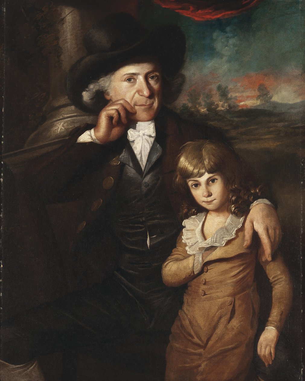 Portret szlachcica z chłopcem autorstwa English School