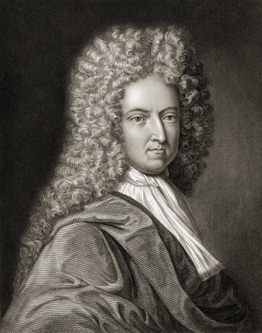 Daniel Defoe (1660-1731) z "Galerii portretów", wydanej w 1833 r. autorstwa English School