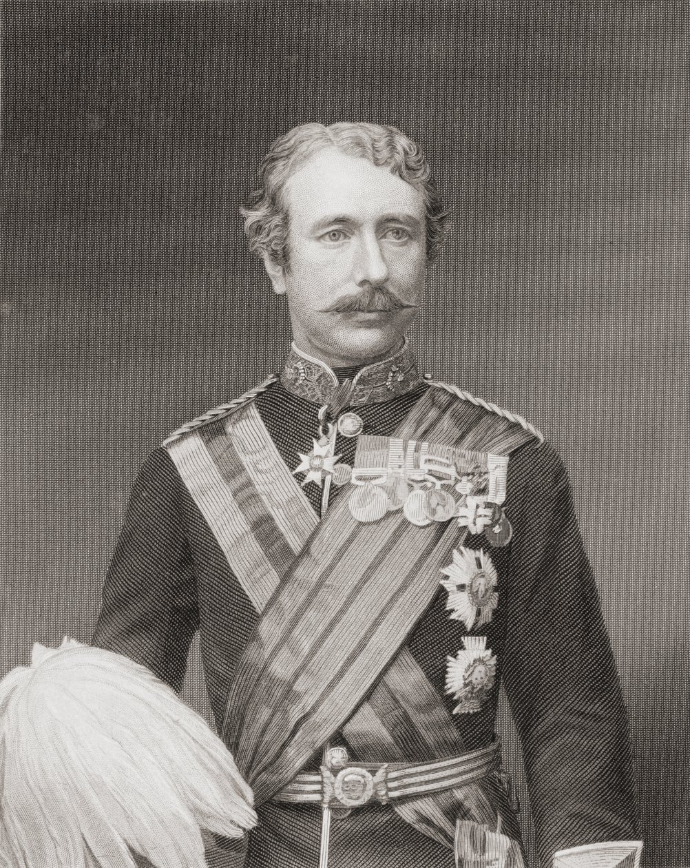 Feldmarszałek Granat Joseph Wolseley, 1. wicehrabia Wolseley, 1883 autorstwa English School
