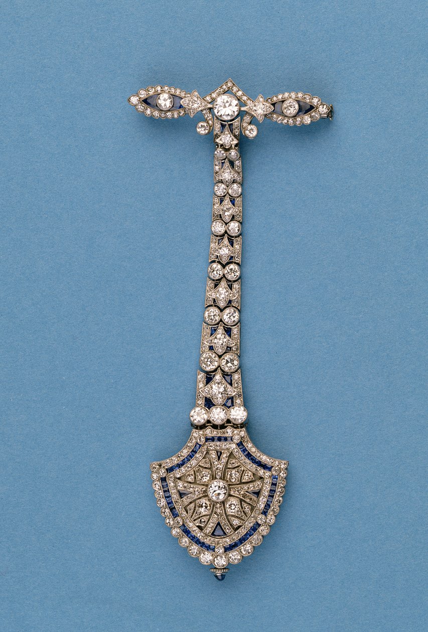 Zegarek Fob (szafir i diament) autorstwa English School