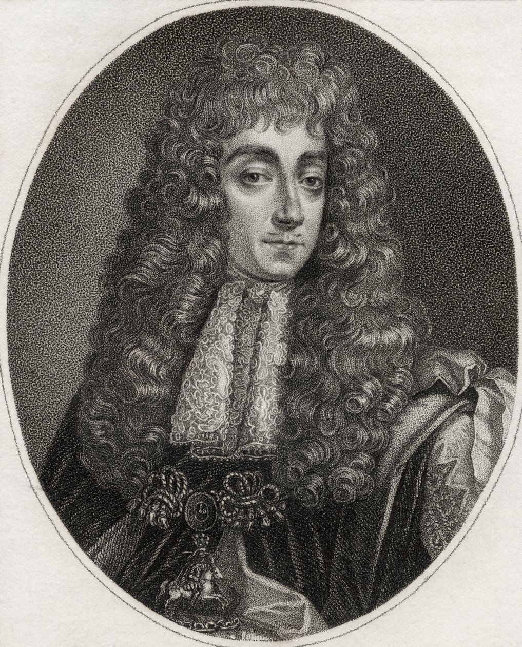 George Villiers, sztychowana przez Bocqueta, ilustracja z „Katalogu autorów królewskich i szlacheckich, tom III”, wydanego w 1806 r. autorstwa English School