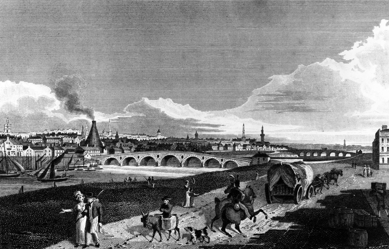 Glasgow, 1817 r. autorstwa English School