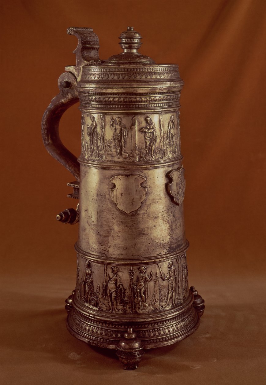 Kufel cechowy, cyna srebrzona, 1564 r. autorstwa English School