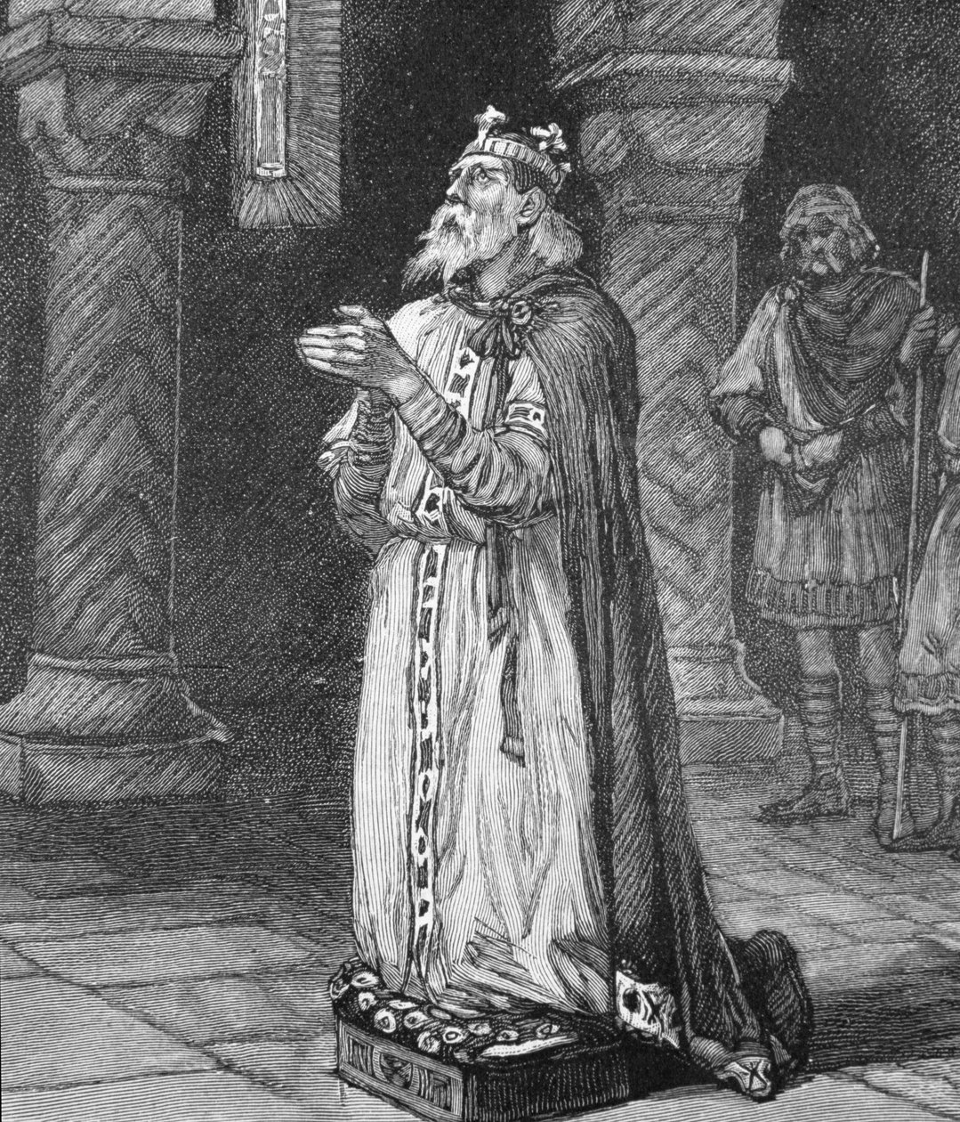 Król Edward Wyznawca (ok.1002-66) autorstwa English School