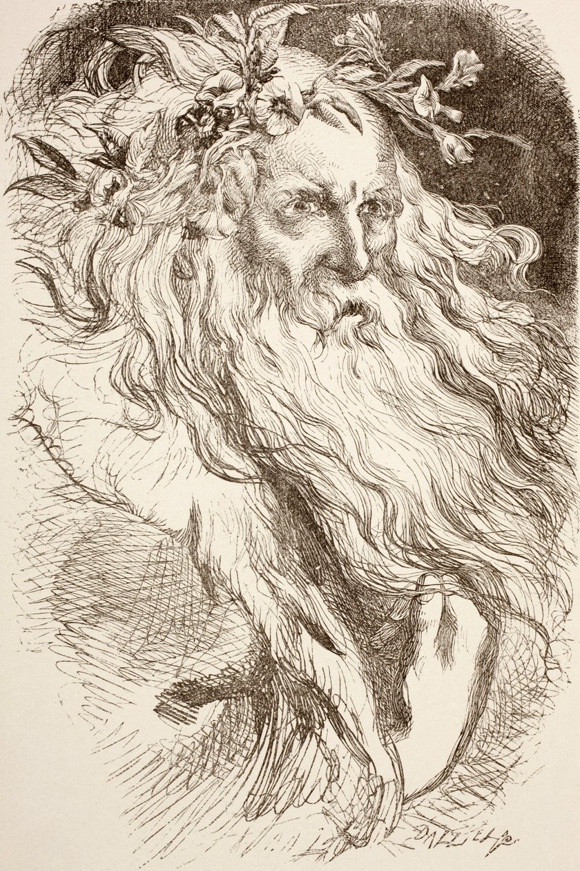 Król Lear, 1890 autorstwa English School