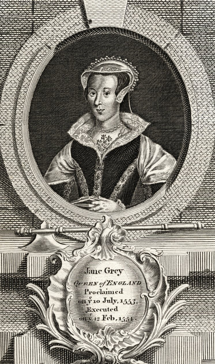 Lady Jane Grey (1537-54) autorstwa English School