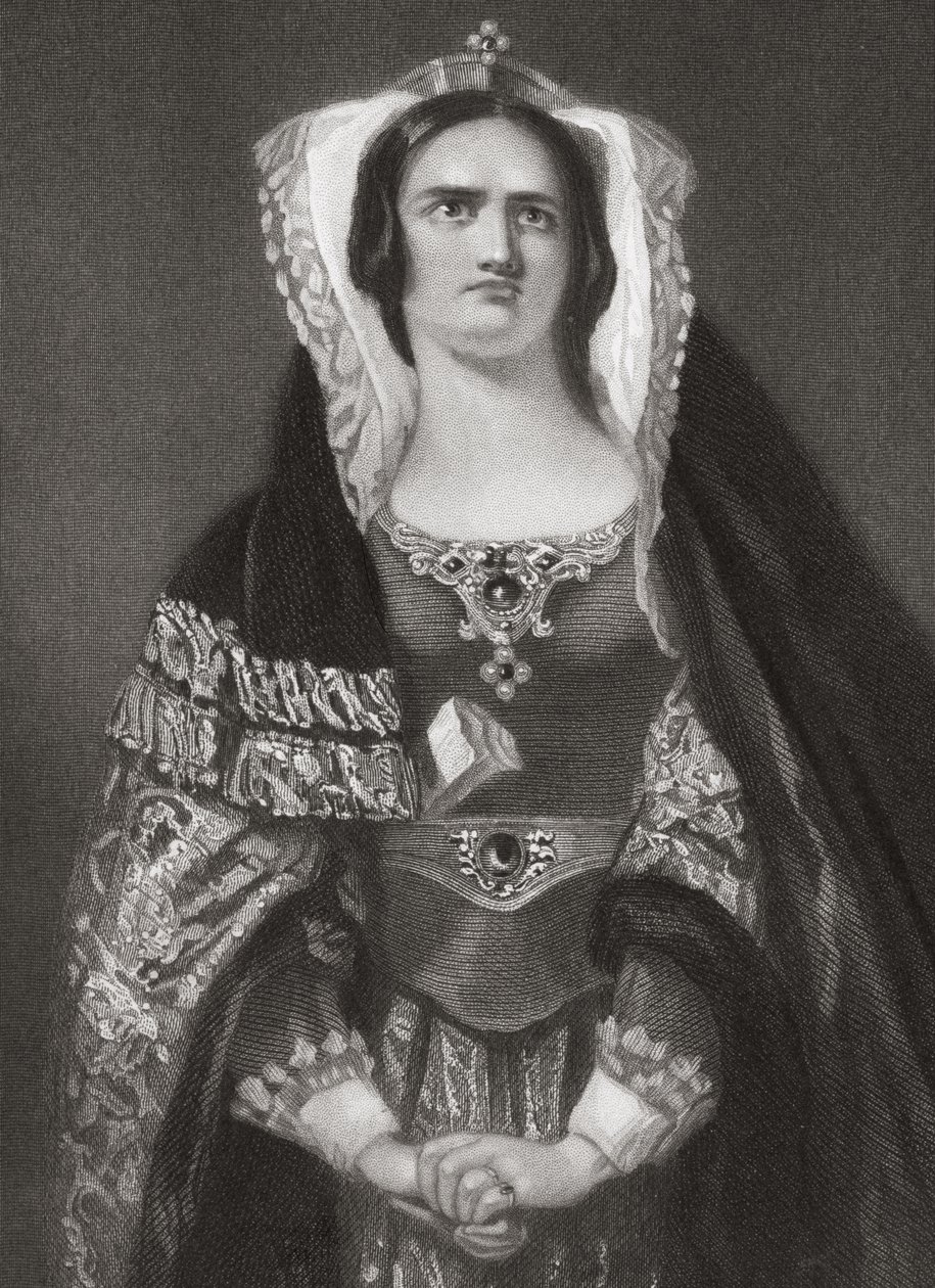 Lady Makbet, z „Makbet” Williama Szekspira (1564-1616) c.1845 autorstwa English School