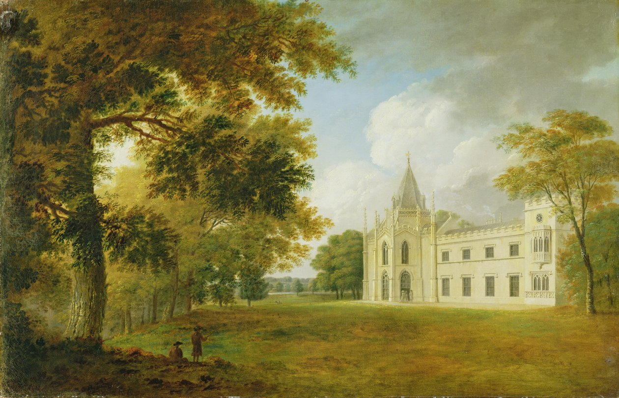 Lee Priory, Kent, ok. 1800 autorstwa English School