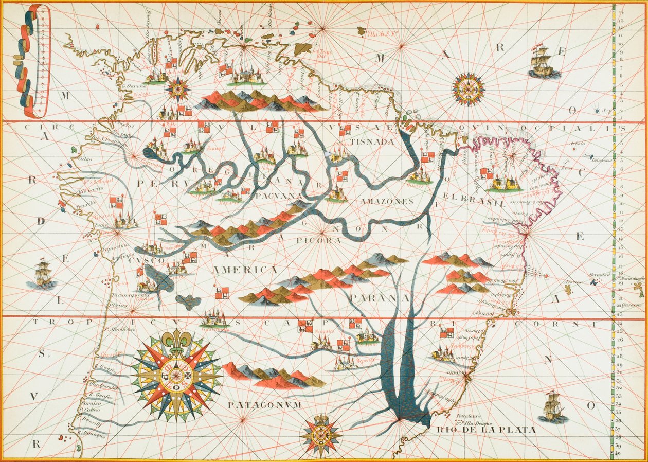 Mapa Ameryki, 1878 autorstwa English School