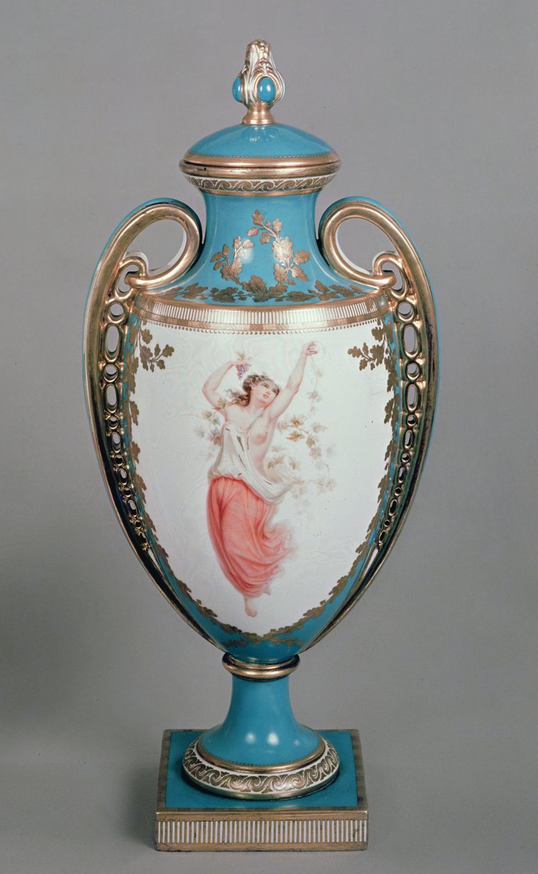 Wazon Minton, 1862 (ceramika) autorstwa English School