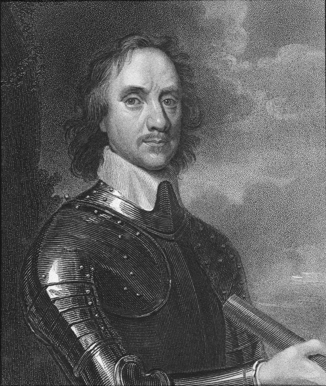 Oliver Cromwell (1599-1668) autorstwa English School
