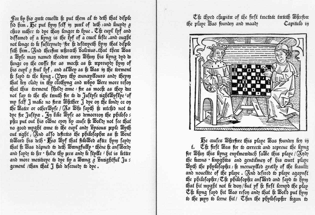 Strony z angielskiego tłumaczenia "De Ludo Saccorum" Jacques