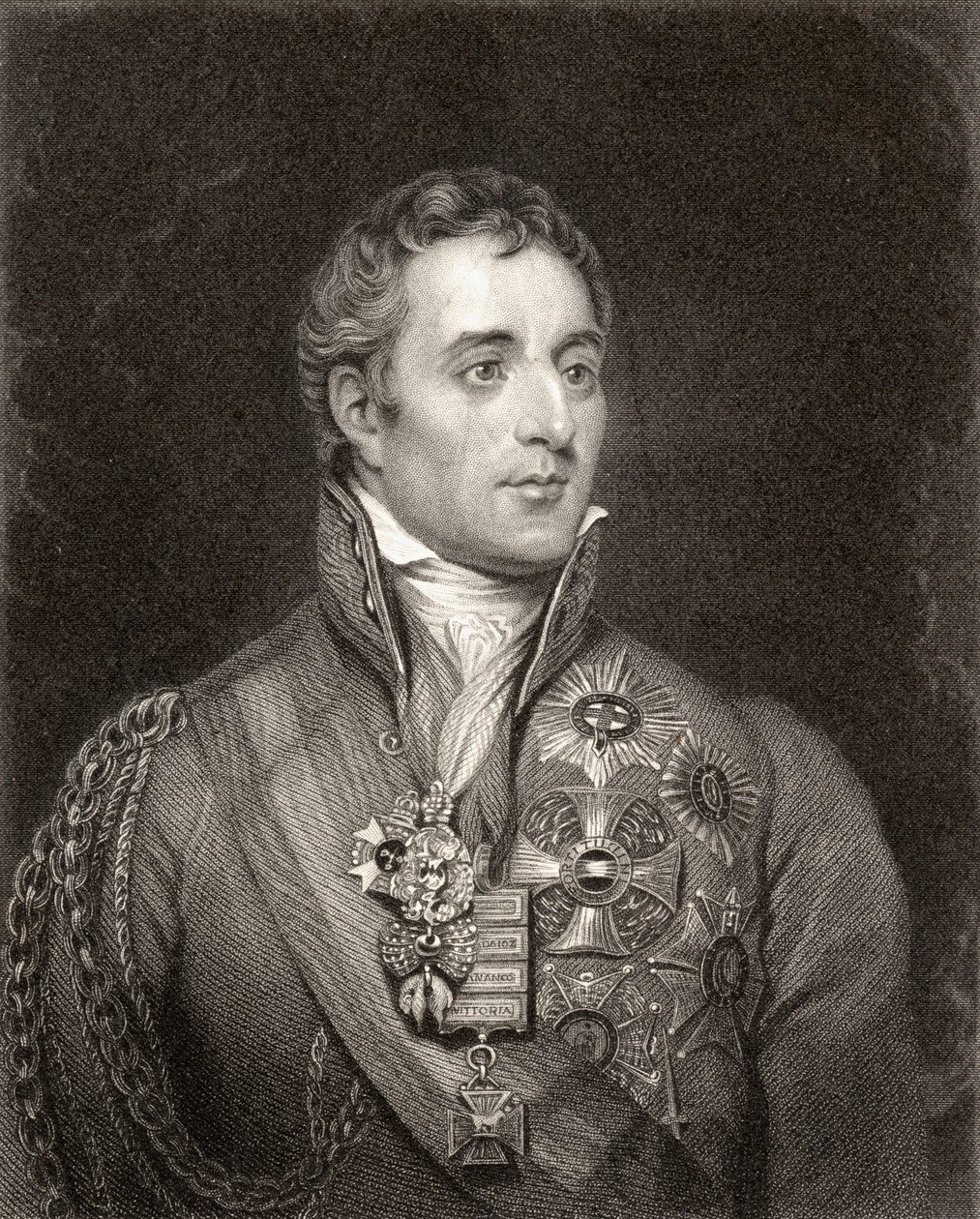 Portret Artura Wellesleya, 1. księcia Wellington (1769-1852) autorstwa English School