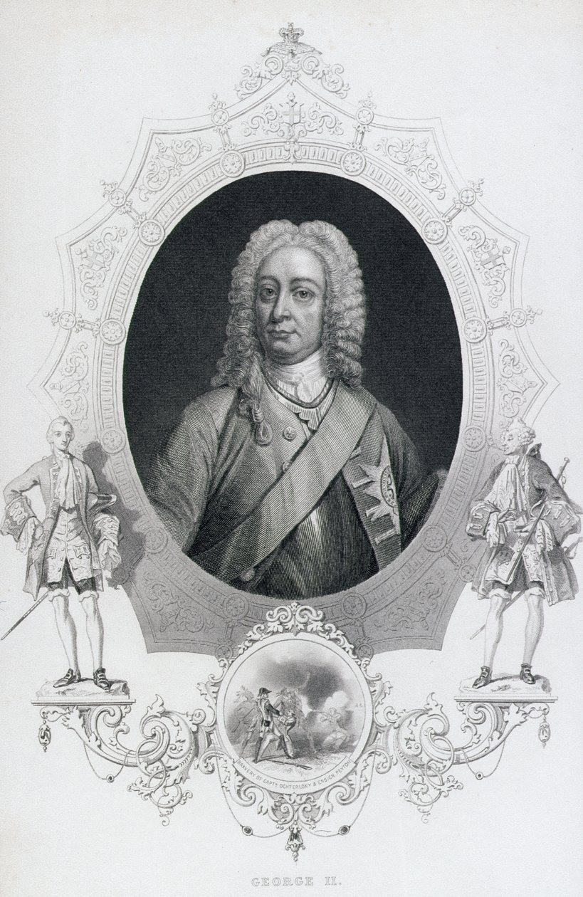 Portret króla Jerzego II (1683-1760) autorstwa English School