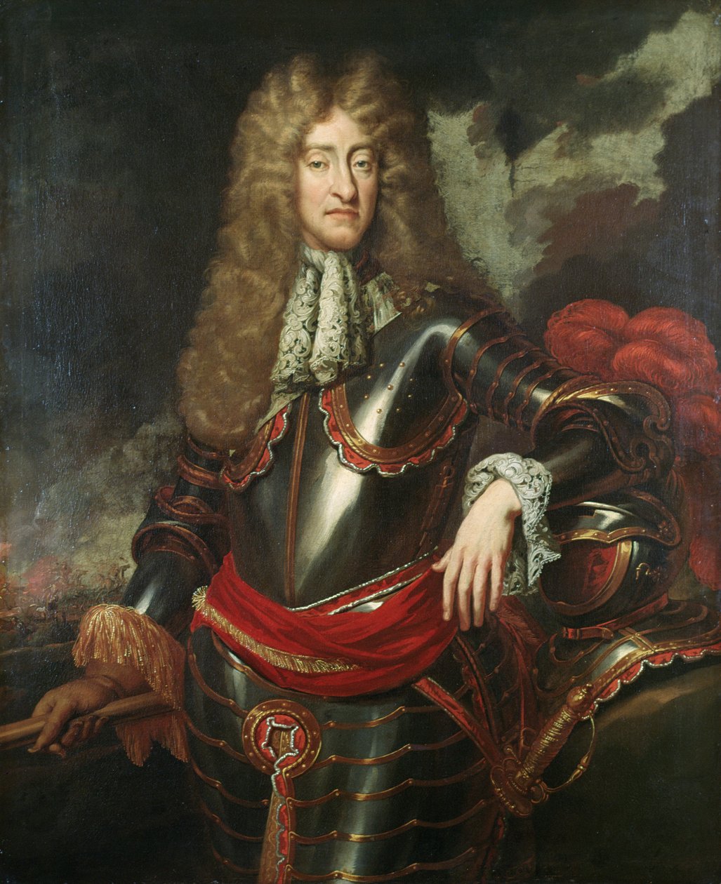 Portret króla Jakuba II, ok. 1690 autorstwa English School