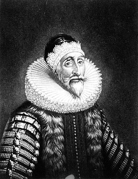 Portret sir Johna Coke (1563-1644) grawerowany przez Richarda Earloma (1743-1822) i Charlesa Turnera (ok. 1773-1857) z Illustrious Characters in British History (mezzotinta) autorstwa English School