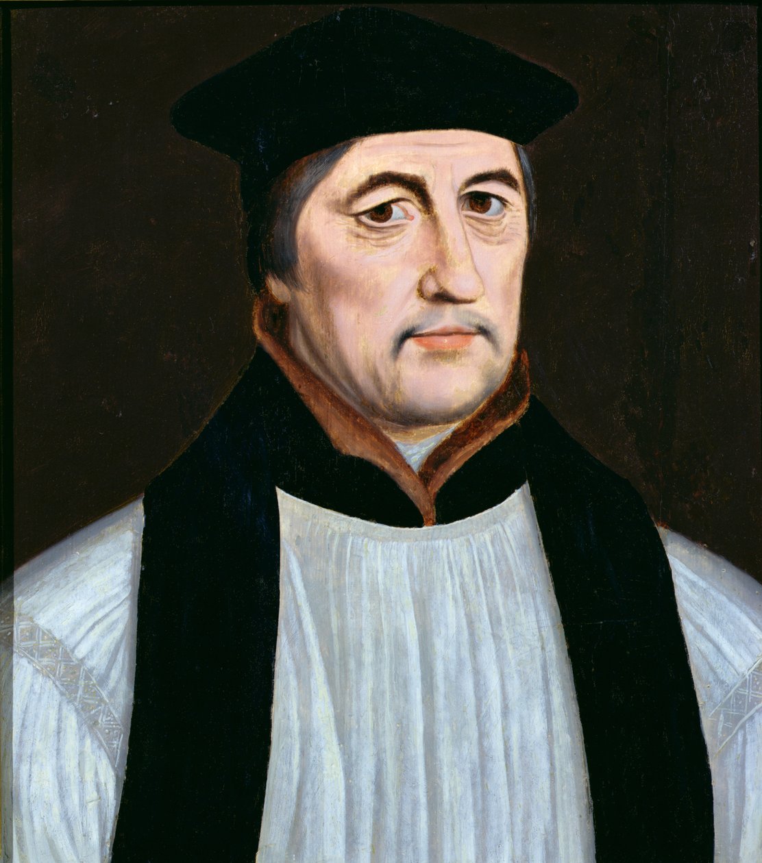 Portret Stephena Gardinera, biskupa Winchester i Lorda Wysokiego Kanclerza Anglii (1493-1555) autorstwa English School