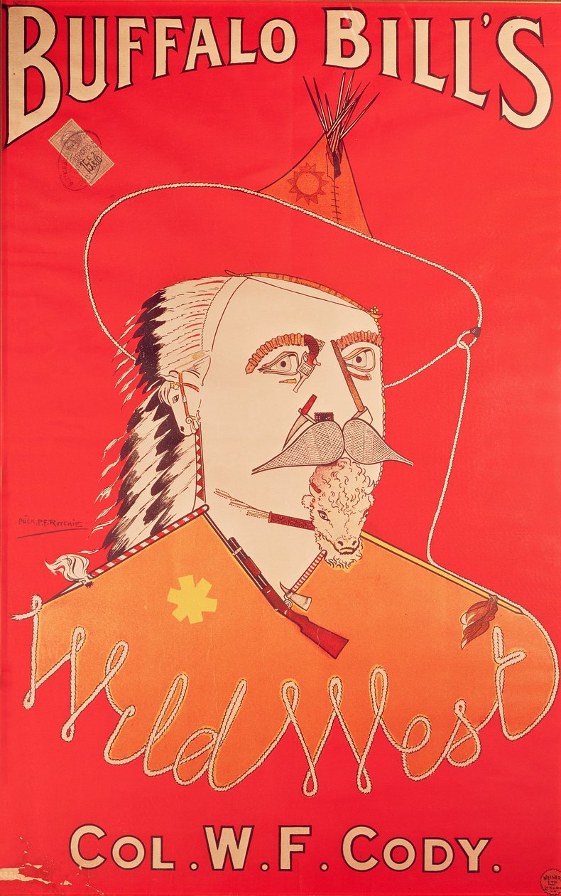 Plakat reklamujący program Buffalo Bill