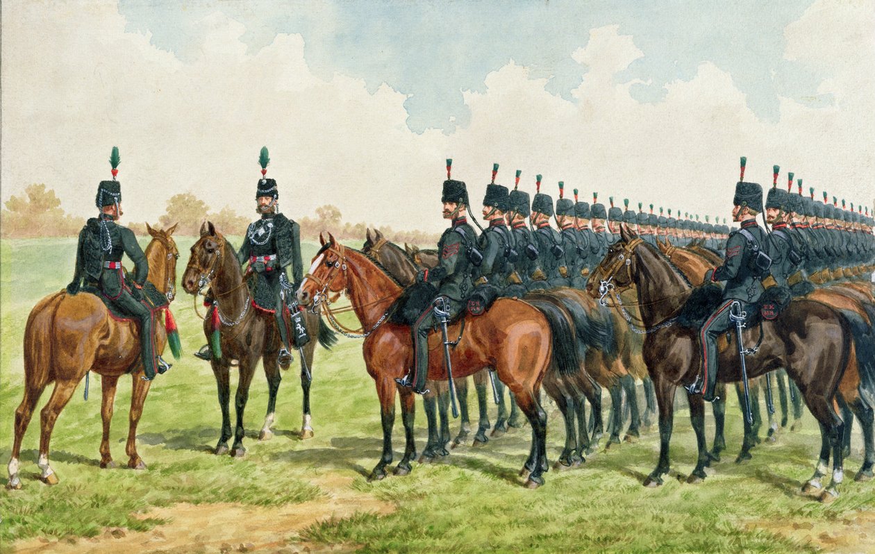 Royal East Kent Yeomanry, 1865 autorstwa English School