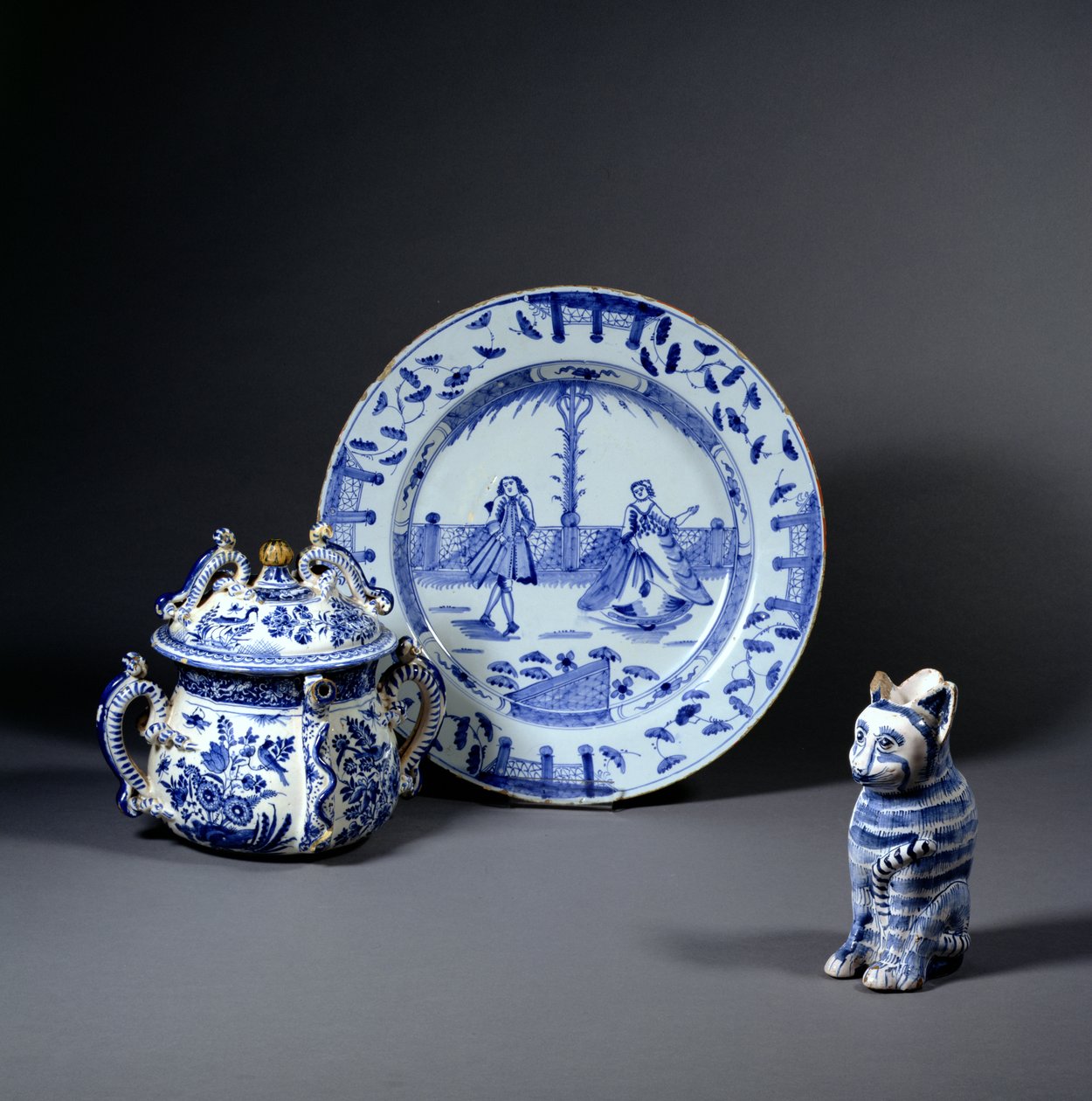 Wybór Delftware, c.1670 (ceramika) autorstwa English School