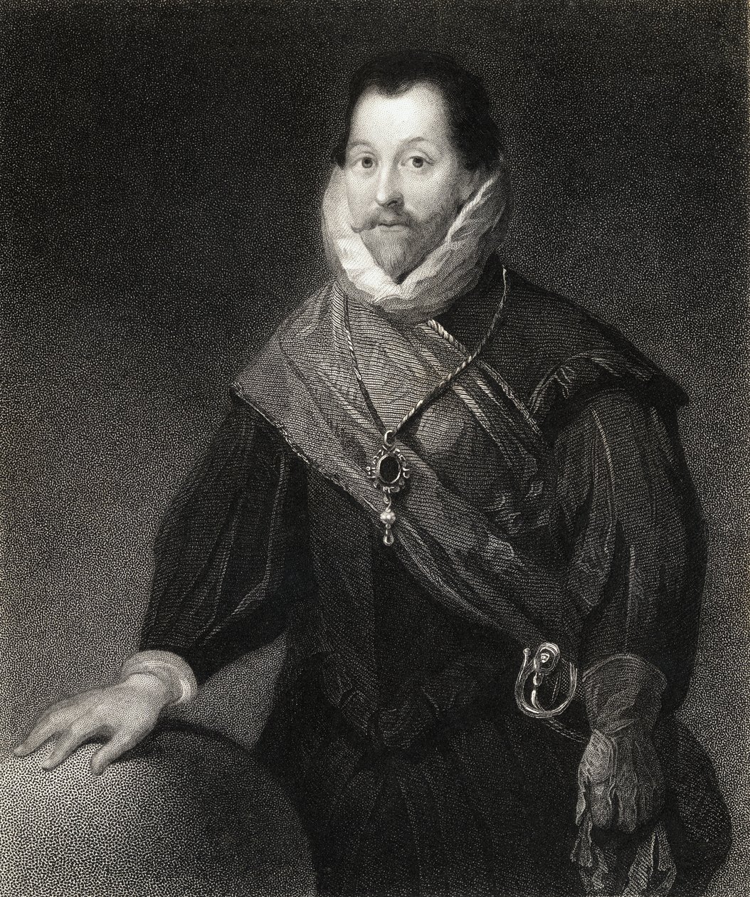 Sir Francis Drake (15403-96) z "The Gallery of Portraits", opublikowanej w 1833 r. autorstwa English School