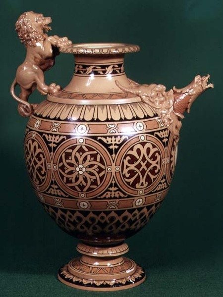 Serwer Staffordshire, eksponowany w 1862 r. (ceramika) autorstwa English School