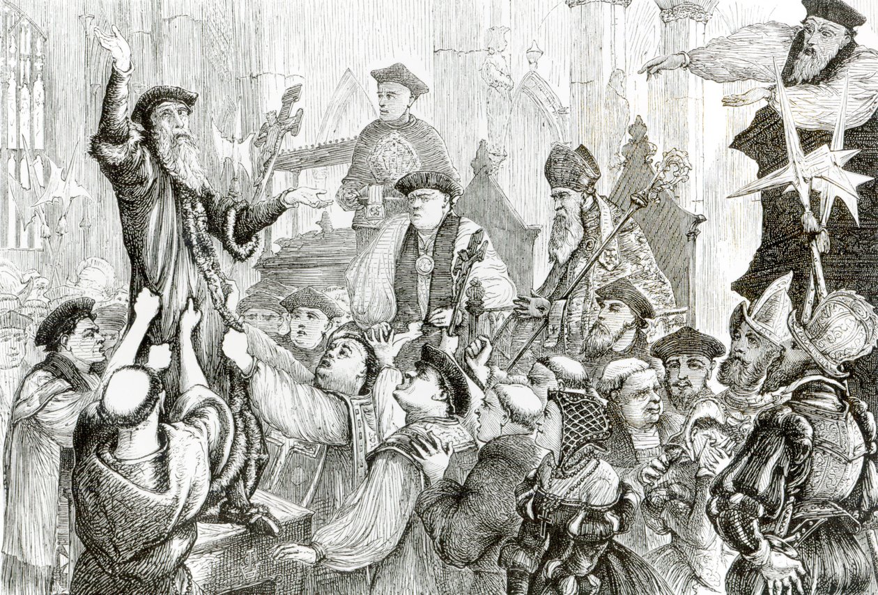 Rekantacja arcybiskupa Cranmera (1489-1566) w kościele St Mary