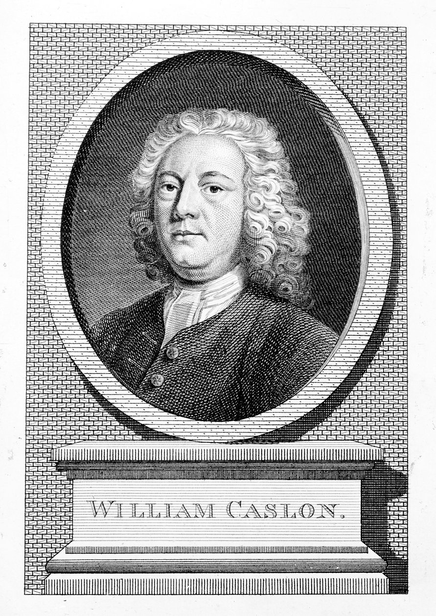 William Caslon autorstwa English School