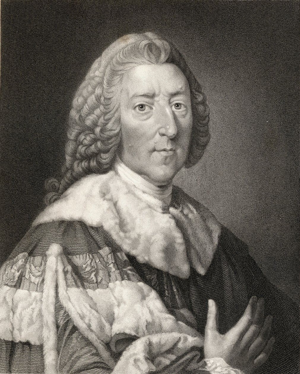 William Pitt Starszy (1708-78) 1. hrabia Chatham, z „Galeria portretów E”, opublikowana w 1833 r. autorstwa English School