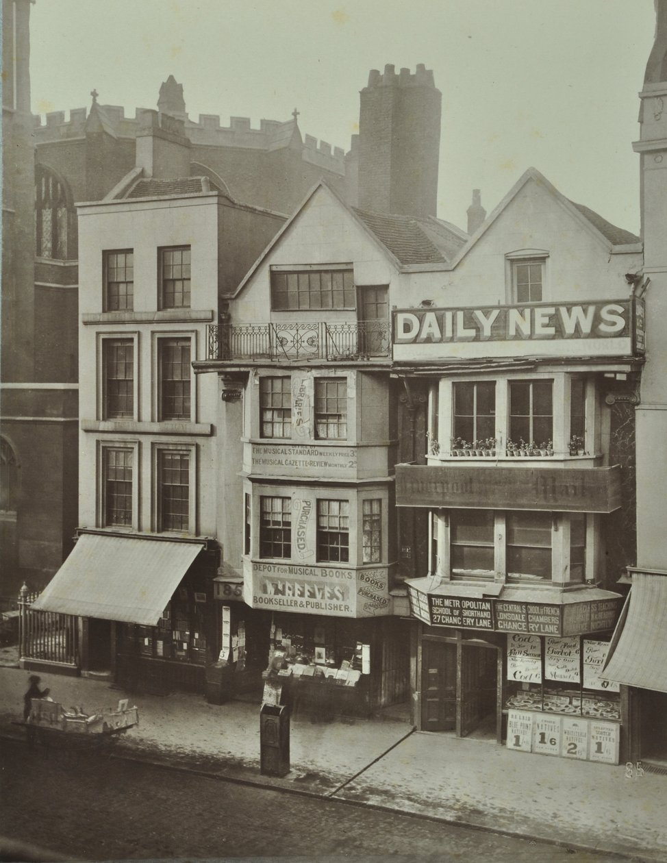 185 Fleet Street, City of London, 1884 autorstwa English Photographer
