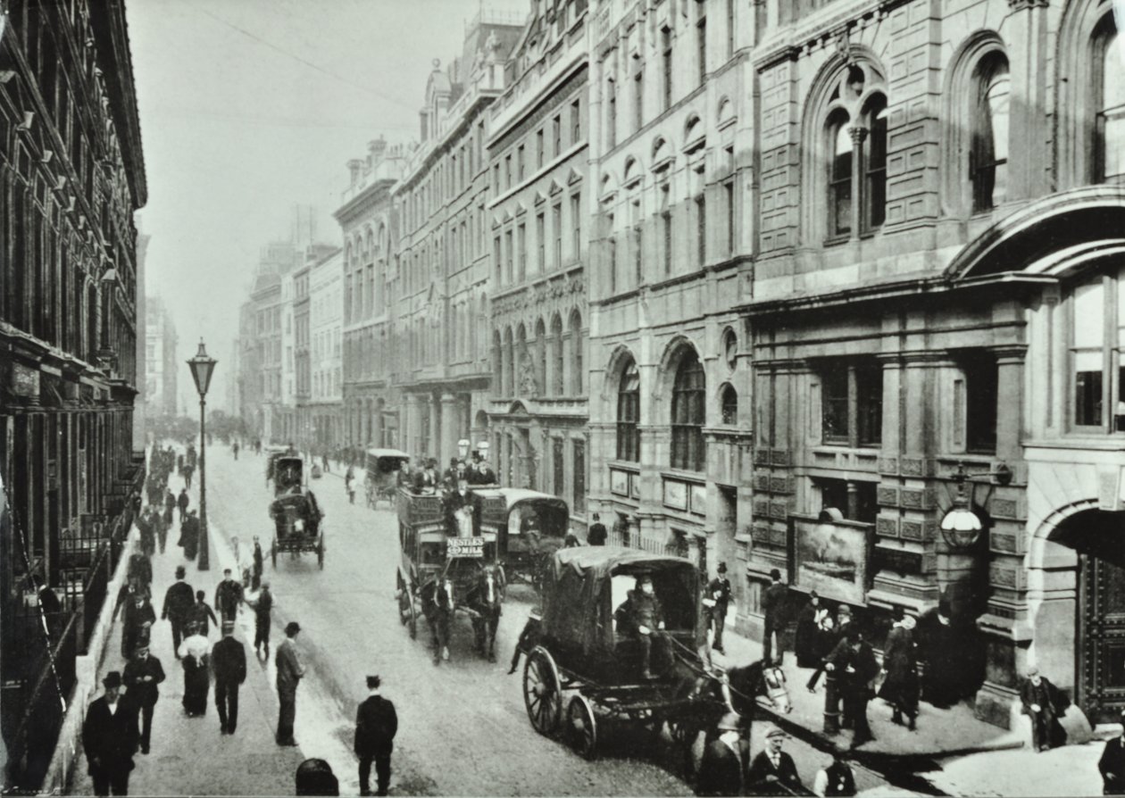 Leadenhall Street, City of London, 1895 autorstwa English Photographer