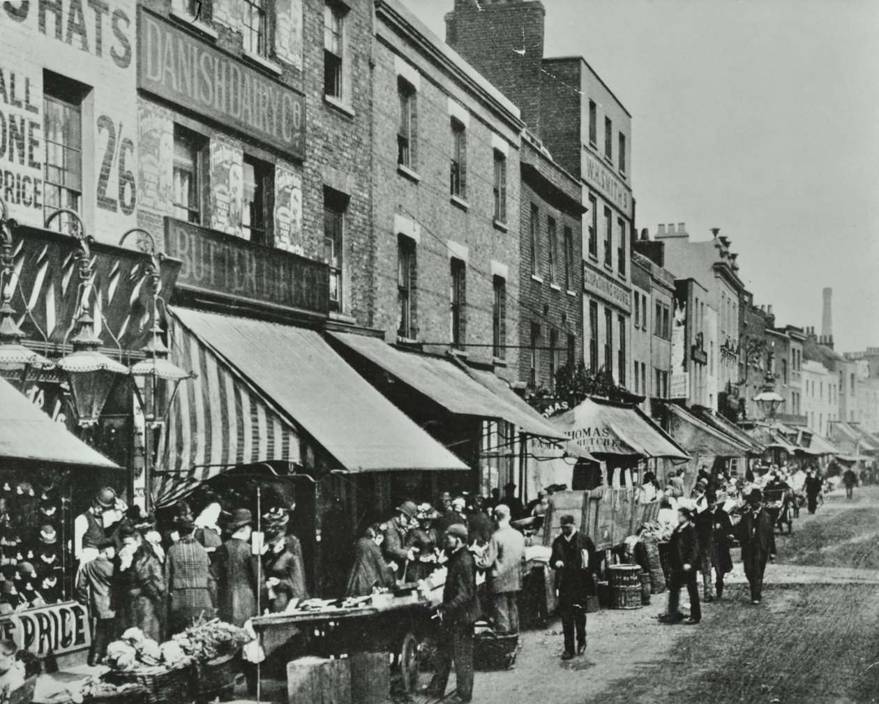 Lower Marsh: patrząc na wschód, 1896 autorstwa English Photographer