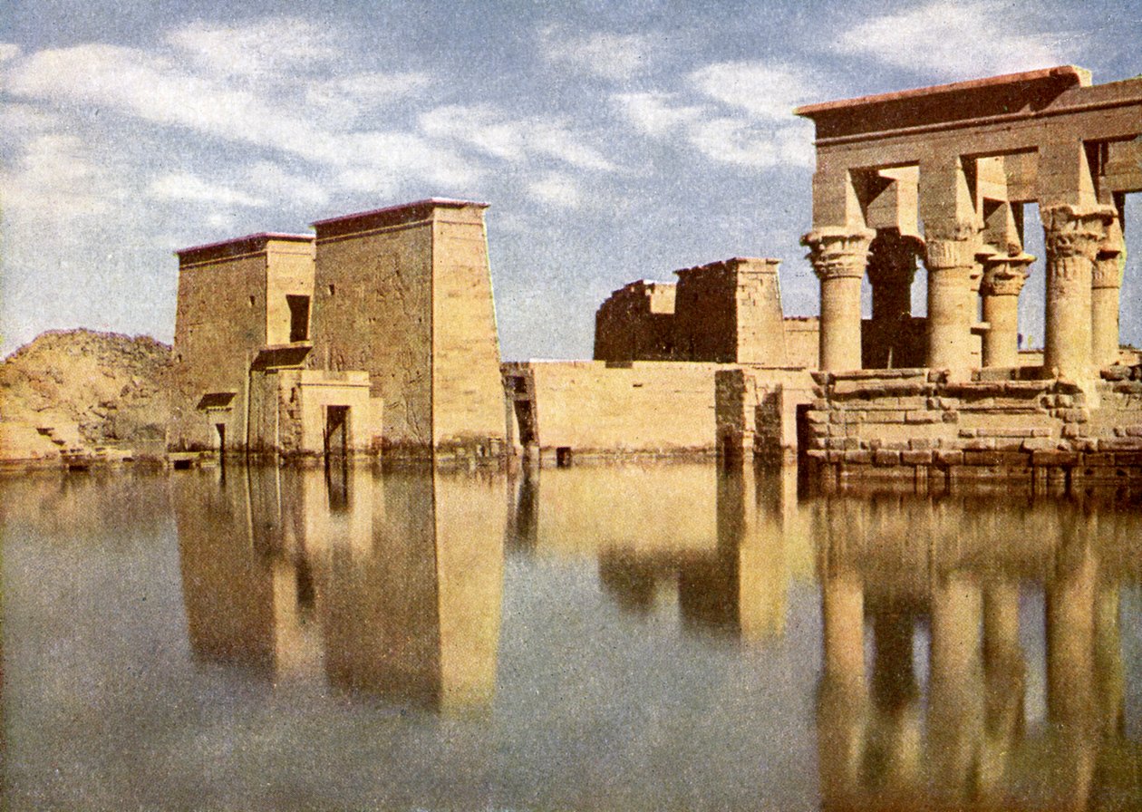 „Ruiny świątyni Philae w Egipcie. autorstwa English Photographer