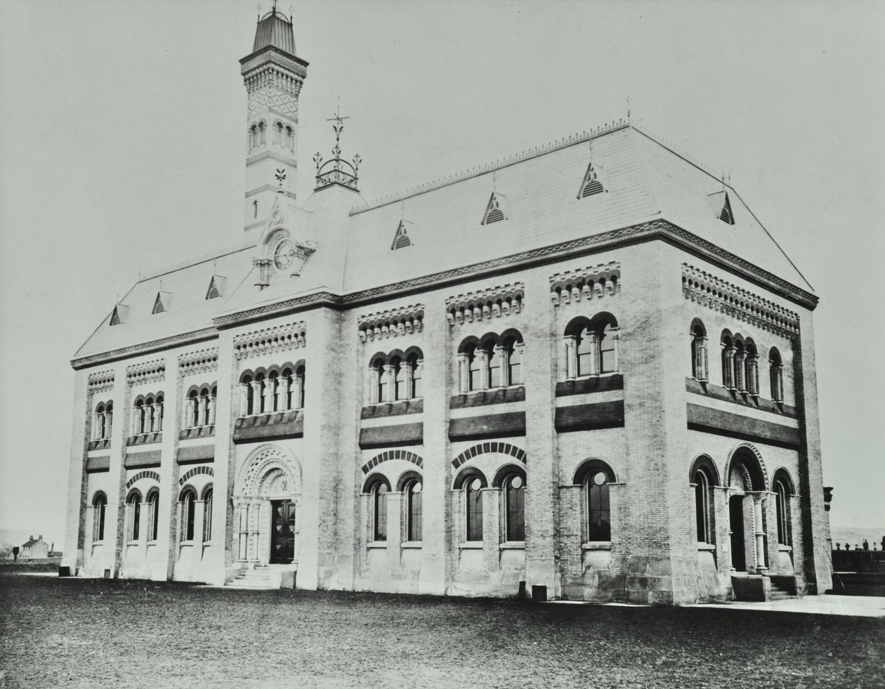 Kanalizacja południowa, Crossness: zewnętrzna, 1865 autorstwa English Photographer