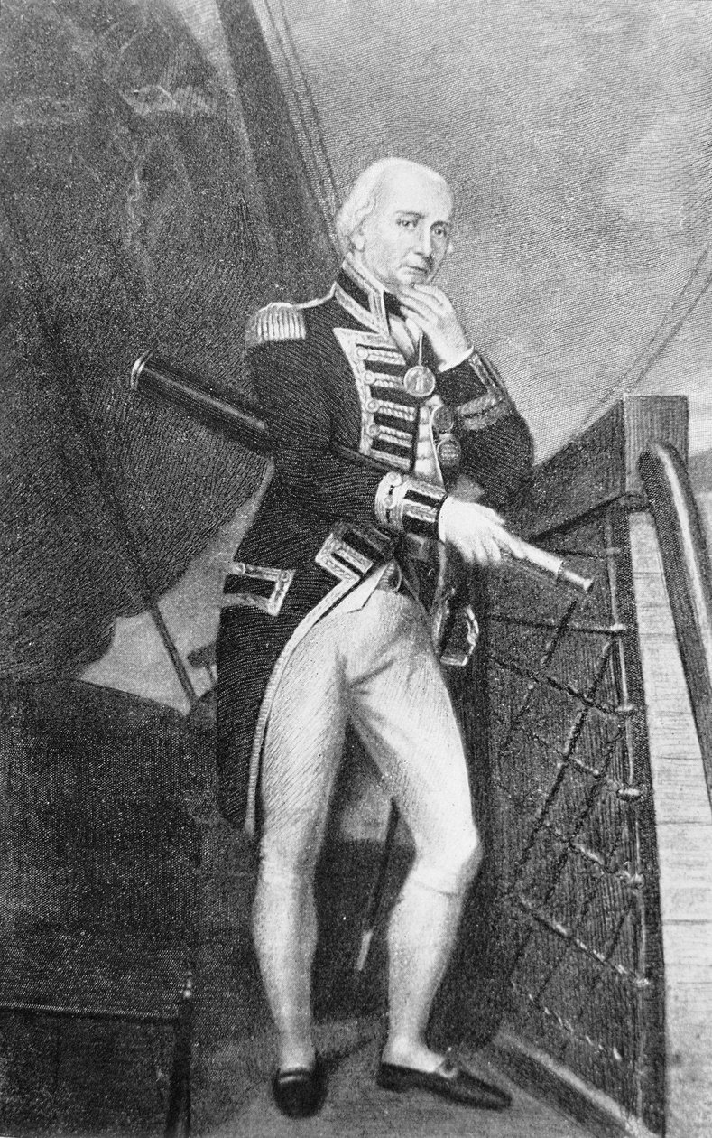 Admirał Lord Collingwood (1750-1810) autorstwa English School