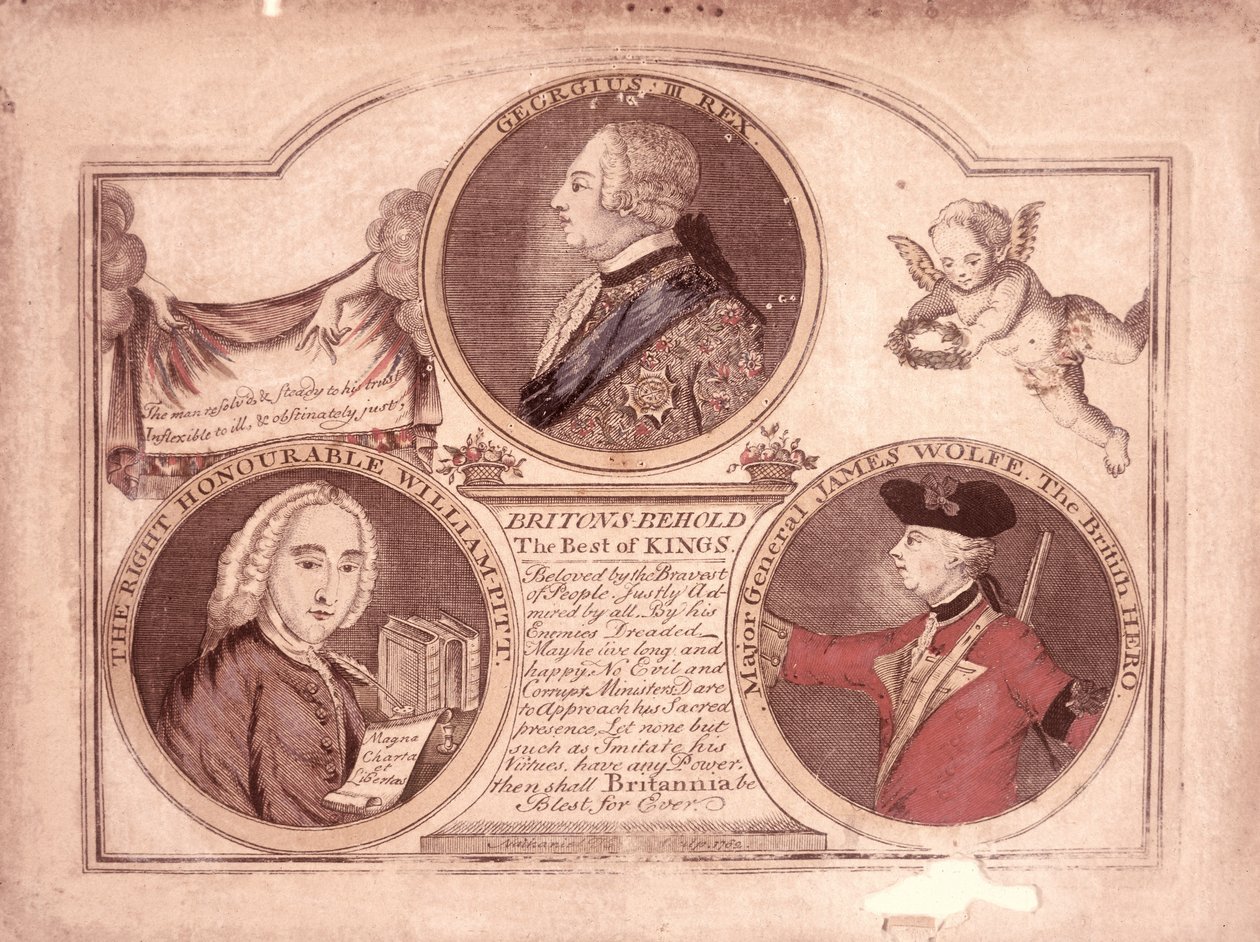 Brytyjczycy widzą najlepszego z królów..., 1762 autorstwa English School
