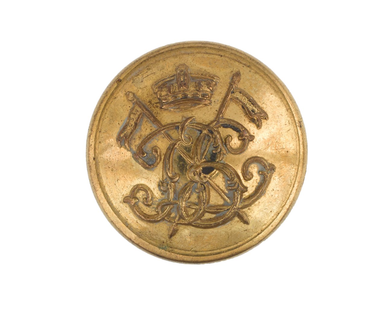 Button, 9. Pułk Ułanów Bengalskich, przed 1901 r. autorstwa English School
