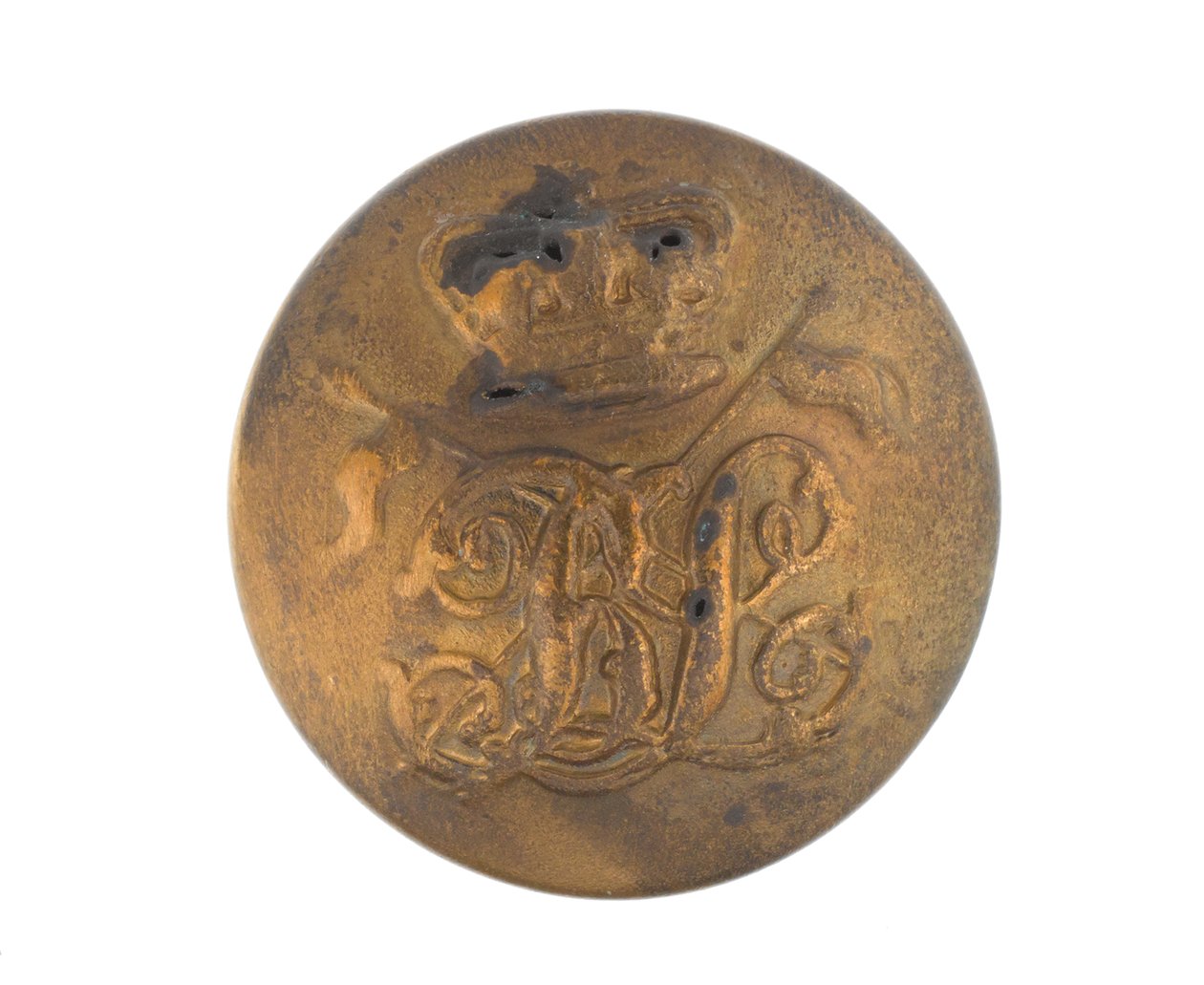 Button, 9. Pułk Ułanów Bengalskich, przed 1901 r. autorstwa English School