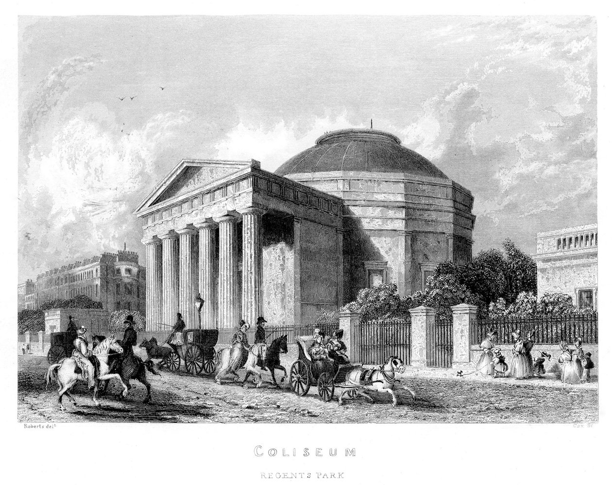 Koloseum, Park Regentów, 1837 autorstwa English School