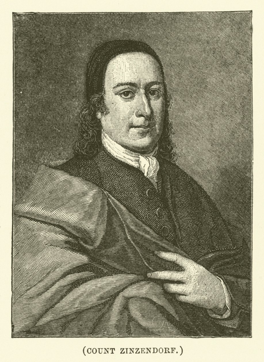 Hrabia Zinzendorf (rycina) autorstwa English School